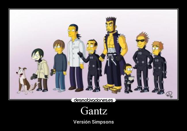 Gantz - Versión Simpsons