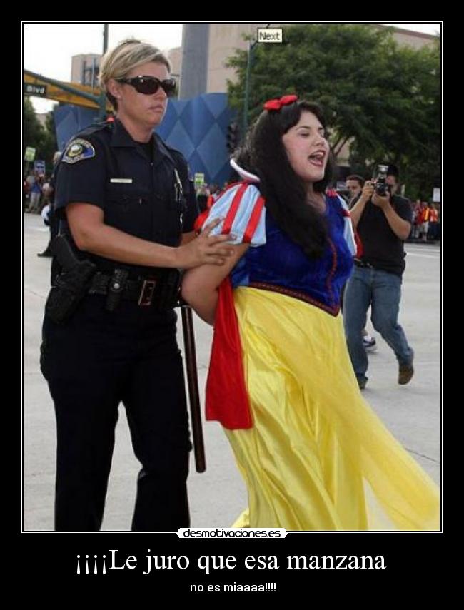 ¡¡¡¡Le juro que esa manzana  - no es miaaaa!!!!