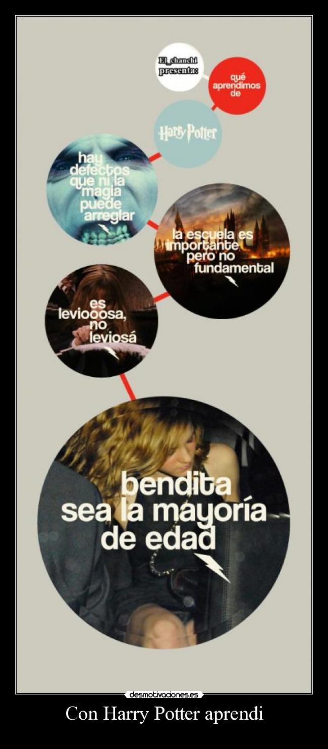 Con Harry Potter aprendi -