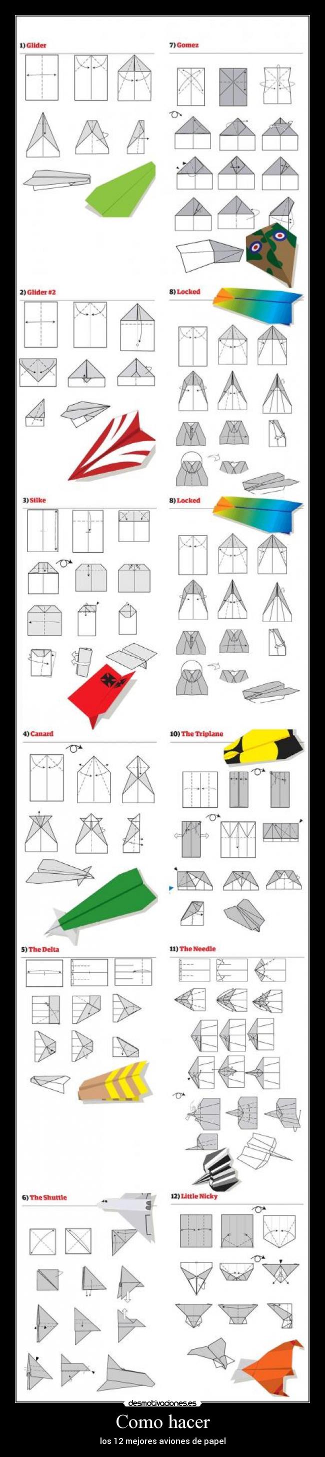 carteles aviones papel desmotivaciones