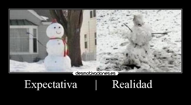   Expectativa      |     Realidad        - 