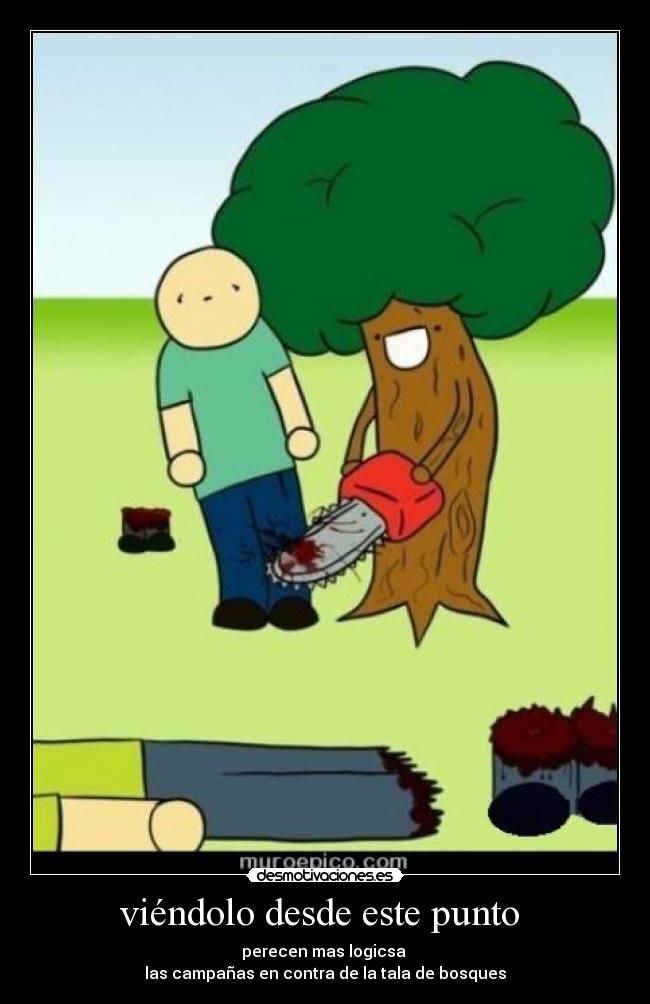 viéndolo desde este punto  - 