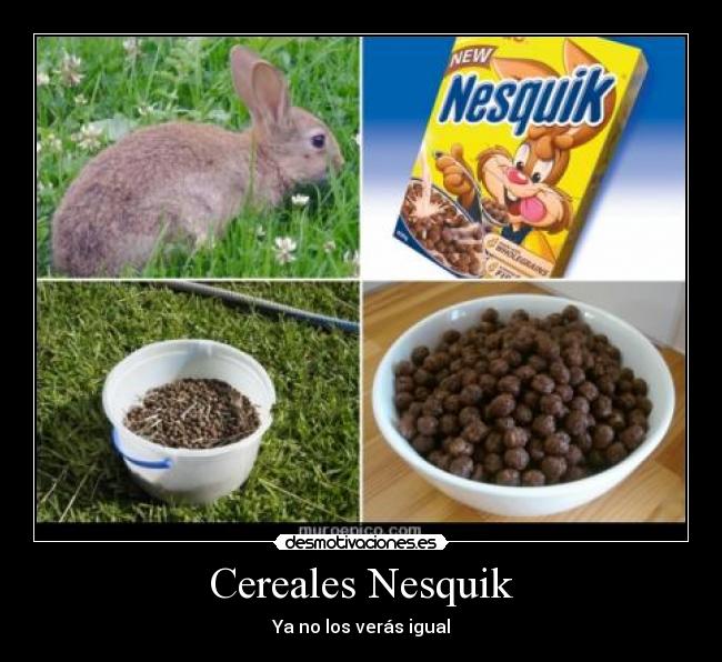 Cereales Nesquik - Ya no los verás igual