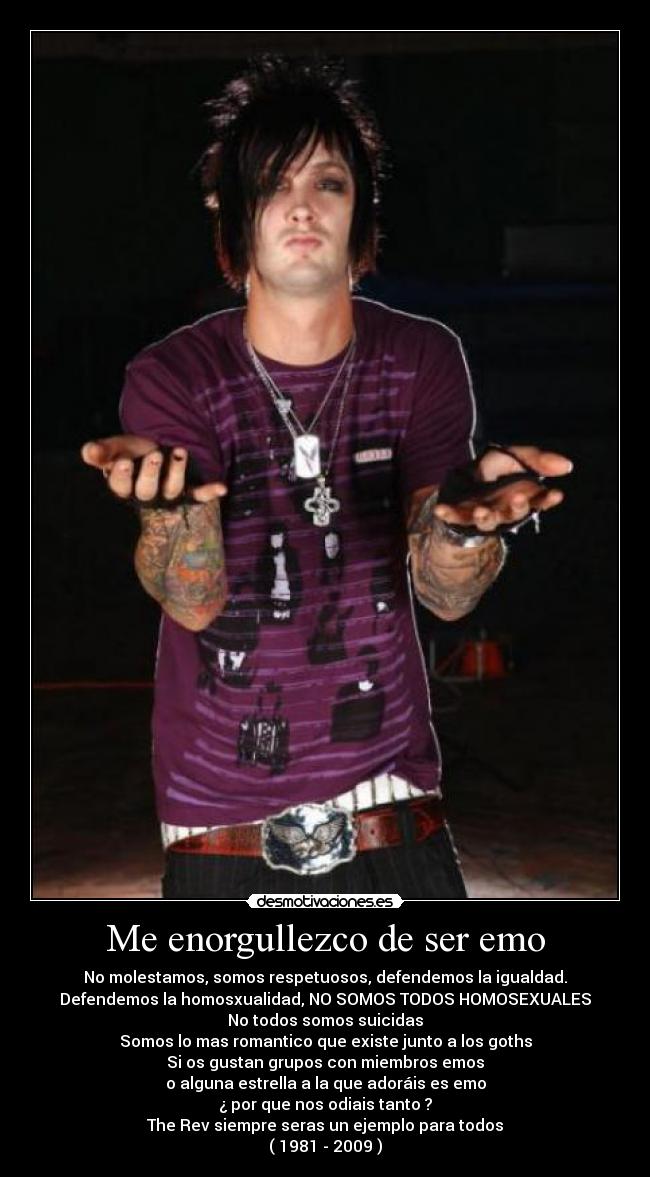 Me enorgullezco de ser emo -