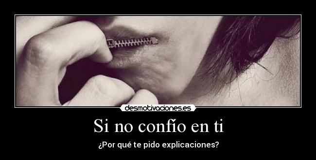 Si no confío en ti - 