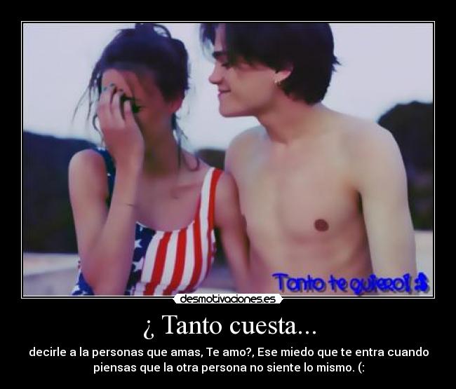 ¿ Tanto cuesta... -