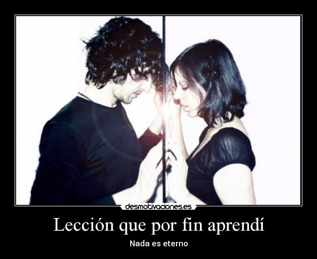 Lección que por fin aprendí - 