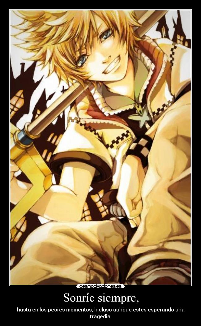 Sonríe siempre, - 