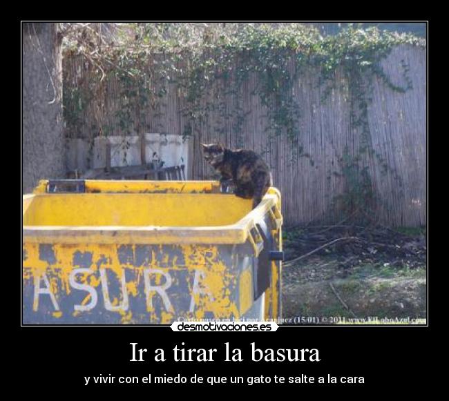 Ir a tirar la basura -