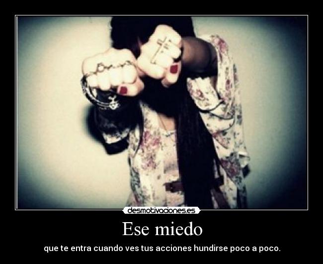 Ese miedo - que te entra cuando ves tus acciones hundirse poco a poco.