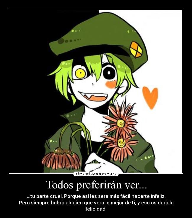 carteles flippy happy tree friends tristeza infelicidad gente bien mal desmotivaciones