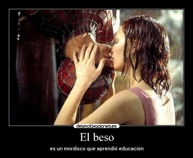 El beso - es un mordisco que aprendió educación
