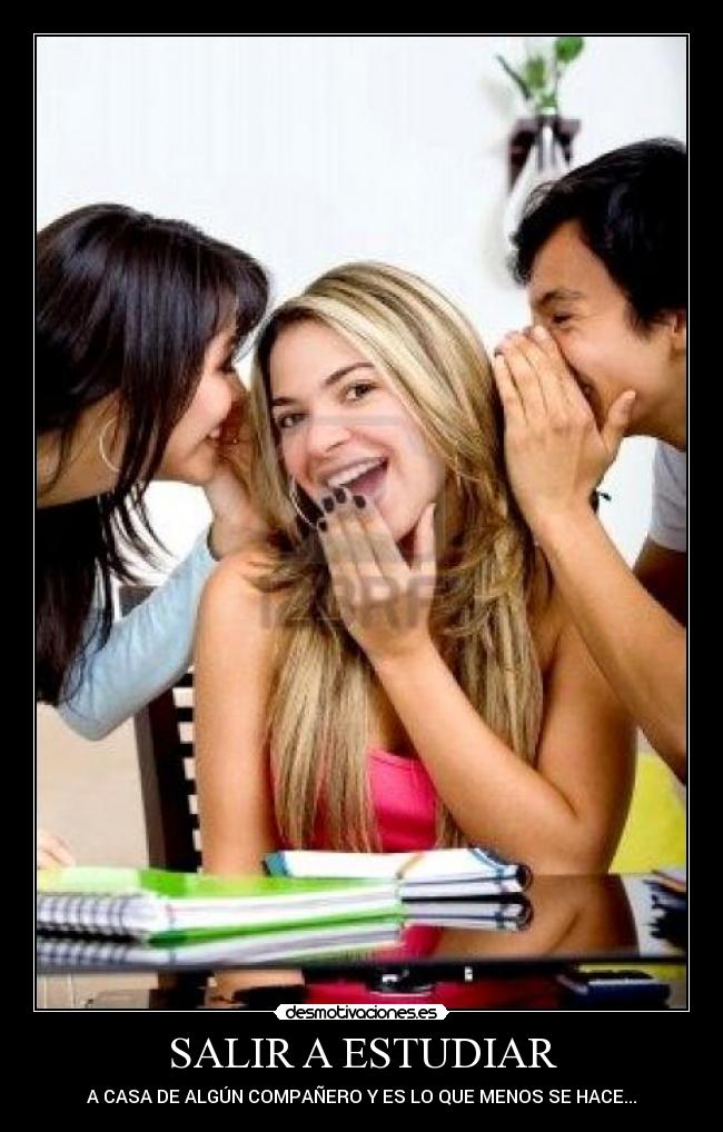SALIR A ESTUDIAR -