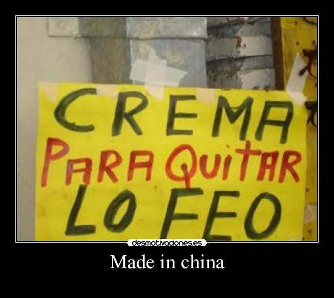 Made in china -