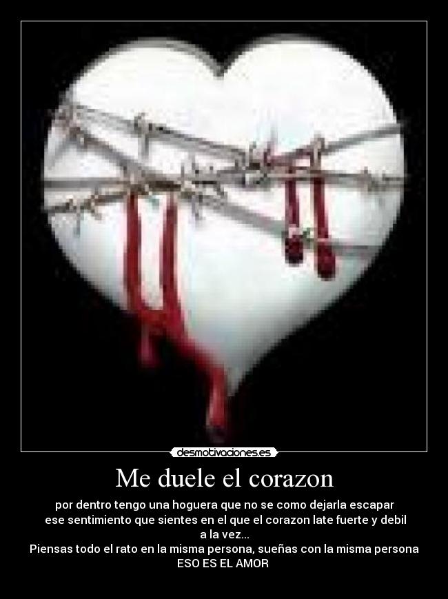 carteles corazon amor corazon doler sangre latido sentimiendo romance querer sonar pensar fuerte debil dentro escapa desmotivaciones