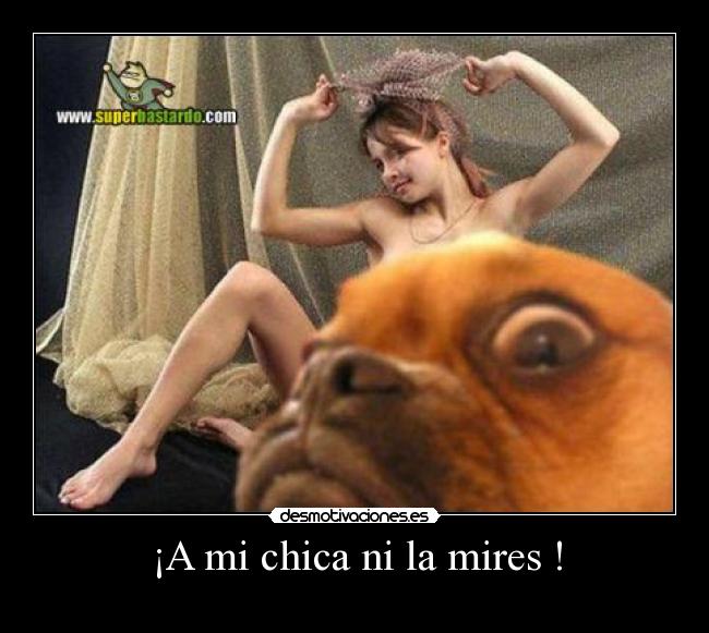 ¡A mi chica ni la mires ! -
