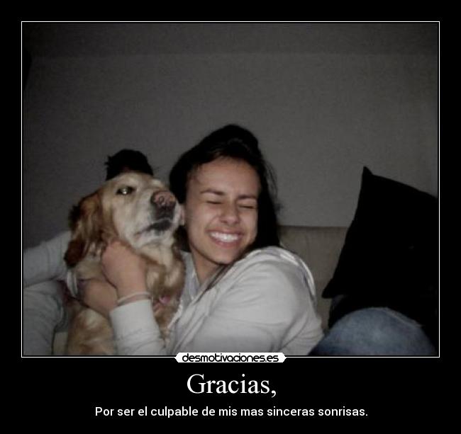 Gracias, -