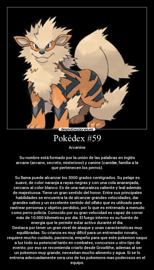 Pokédex #59 - 