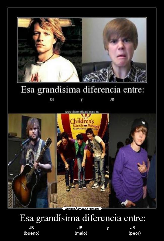 Esa grandísima diferencia entre: -