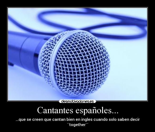 Cantantes españoles... - 