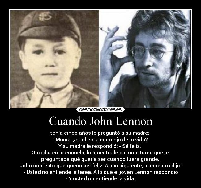 Cuando John Lennon -