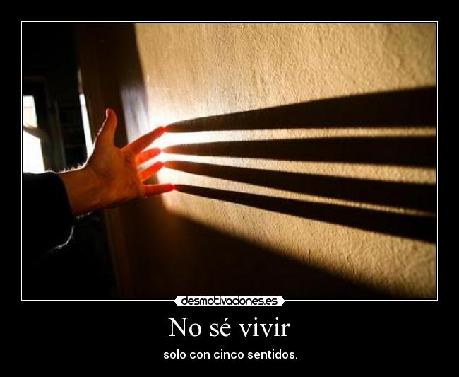 No sé vivir -