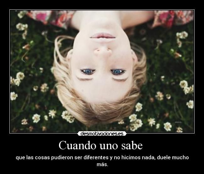 Cuando uno sabe  - 