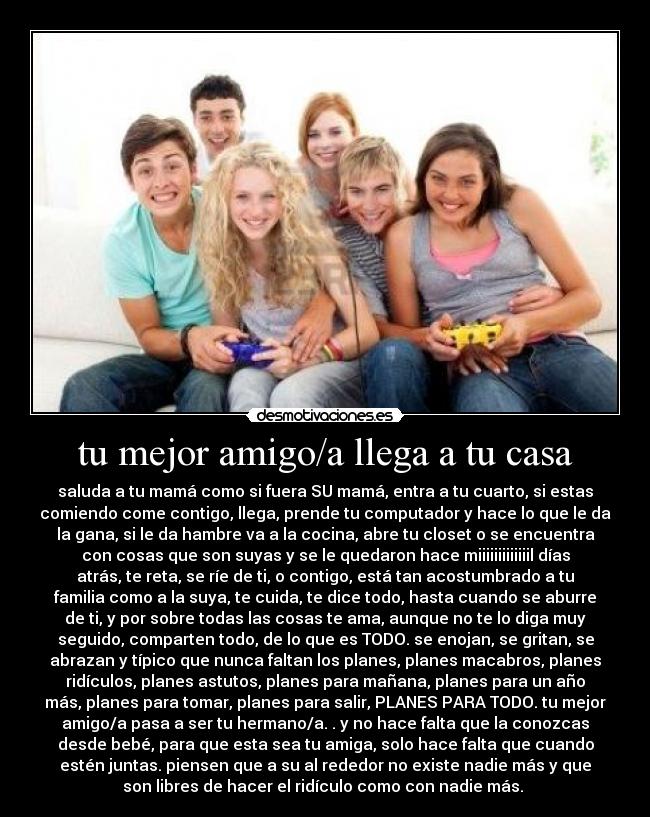 carteles casa amigos casi lloro desmotivaciones