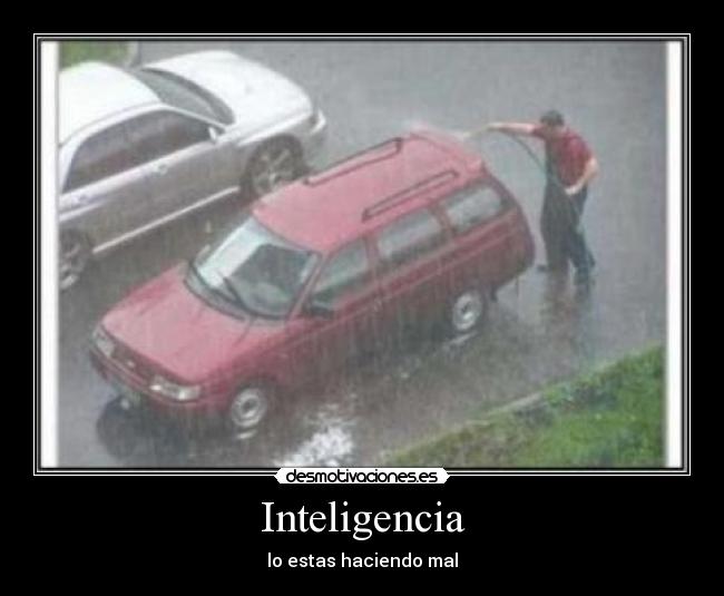 Inteligencia - lo estas haciendo mal