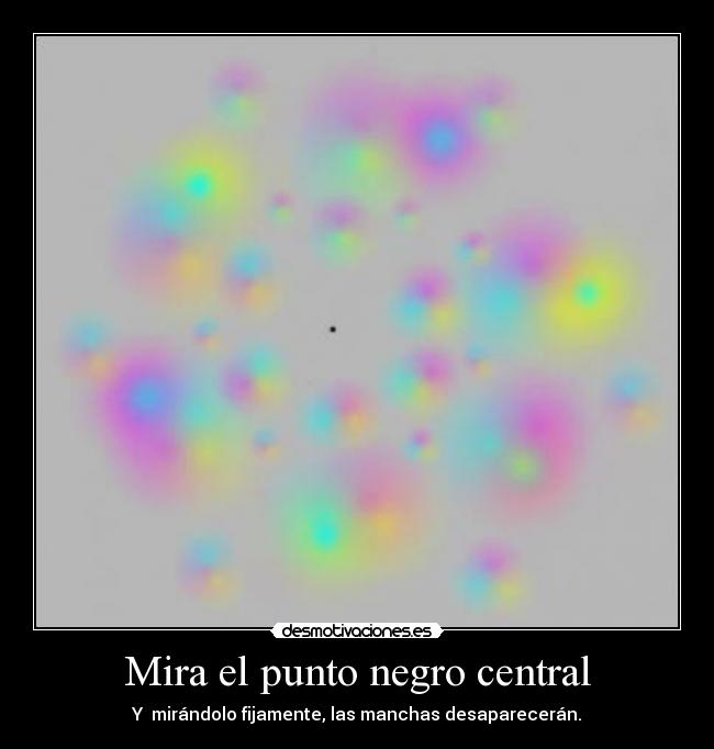 Mira el punto negro central -