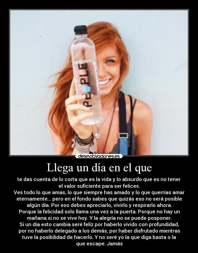 Llega un día en el que - 