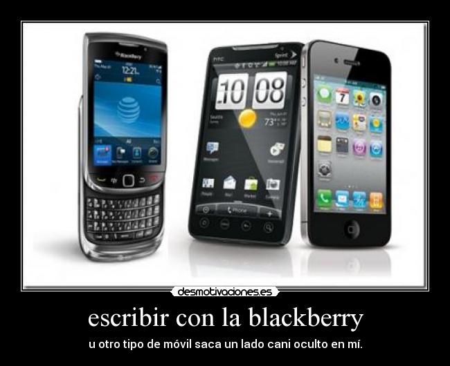 escribir con la blackberry - 
