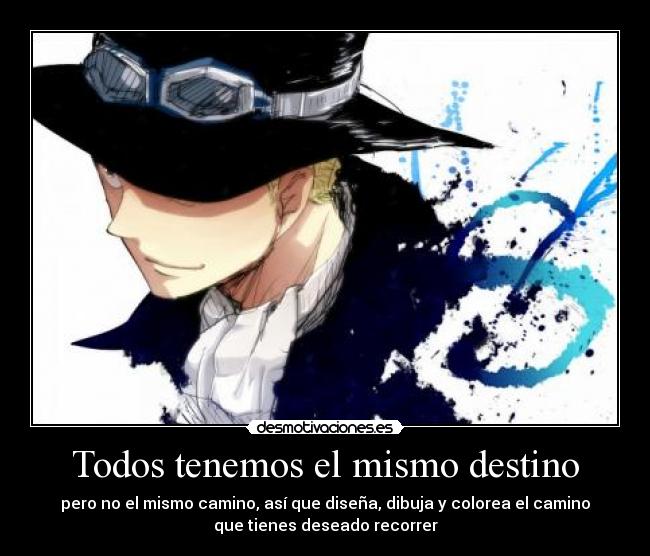 carteles destino sabo color destino camino recorrer one piece disenar colorear desear tener desmotivaciones