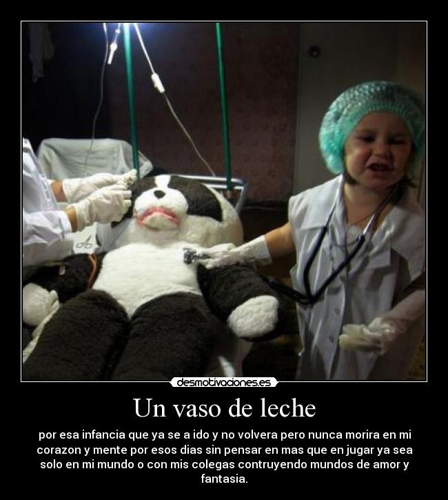 Un vaso de leche -