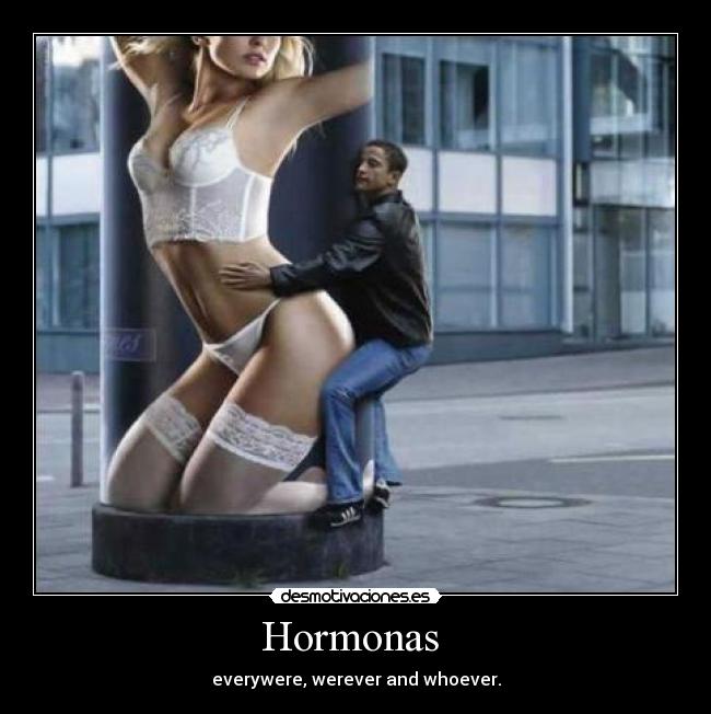 Hormonas  - everywere, werever and whoever.