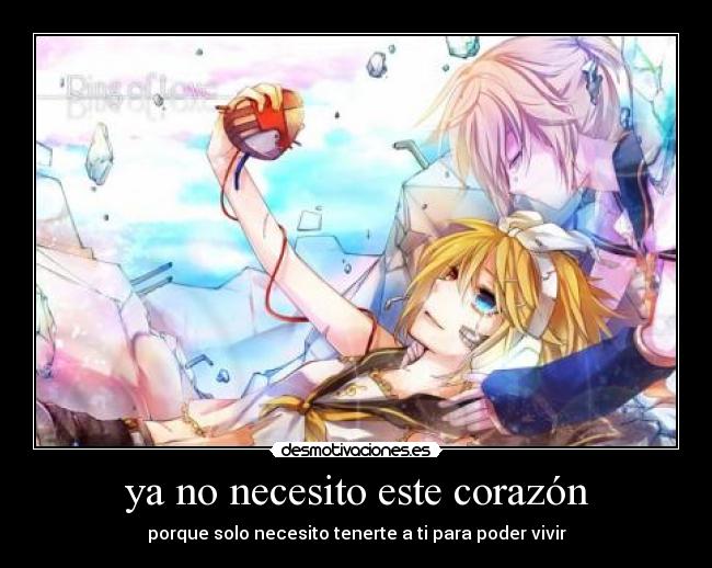 ya no necesito este corazón - 