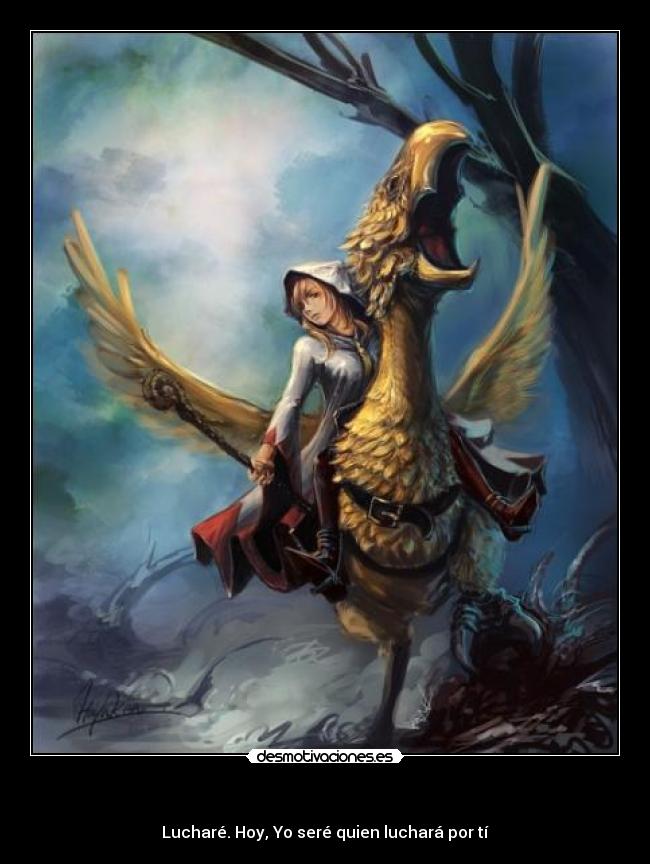 carteles final fantasy luchar chocobo desmotivaciones