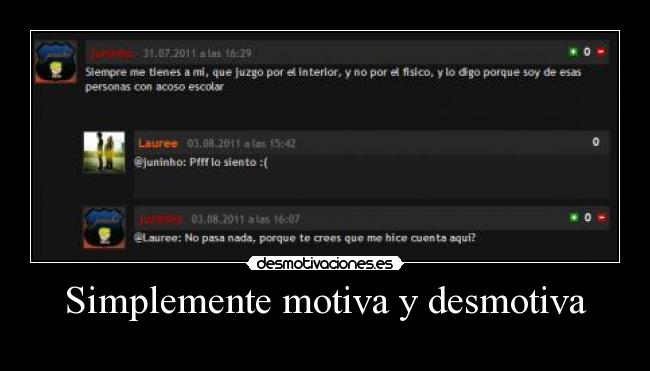 Simplemente motiva y desmotiva - 