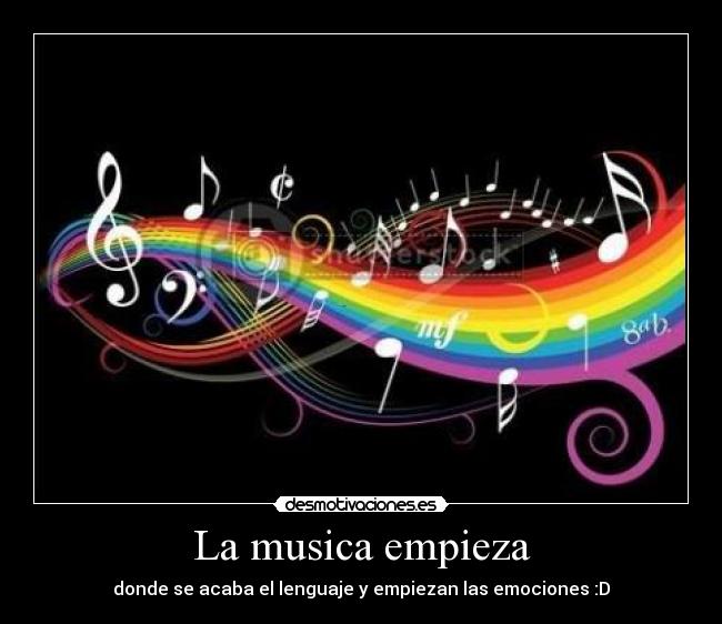 carteles musica musica empieza desmotivaciones