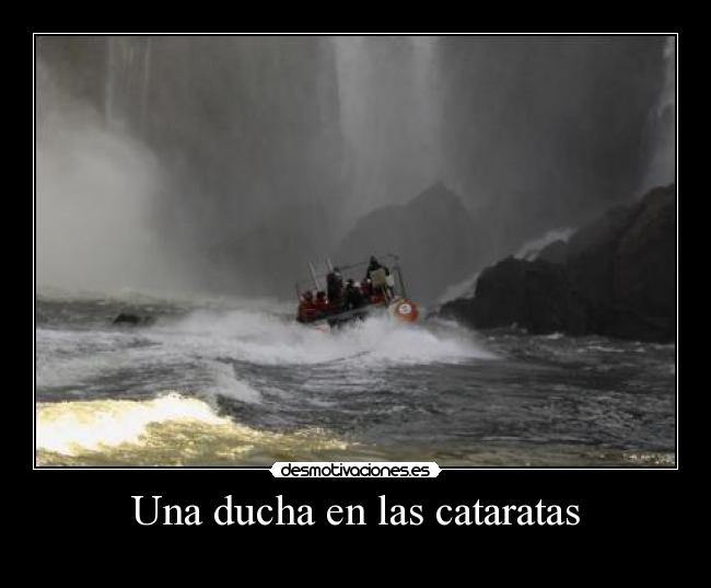 Una ducha en las cataratas -