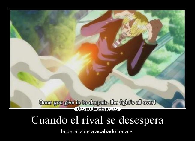 carteles sanji diable jambe kuma desmotivaciones