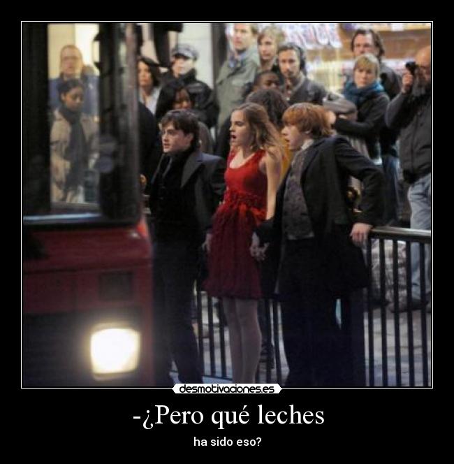 -¿Pero qué leches -