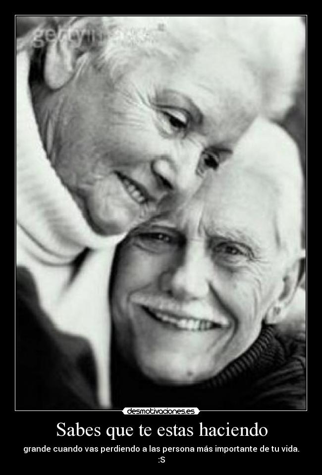 Sabes que te estas haciendo - 