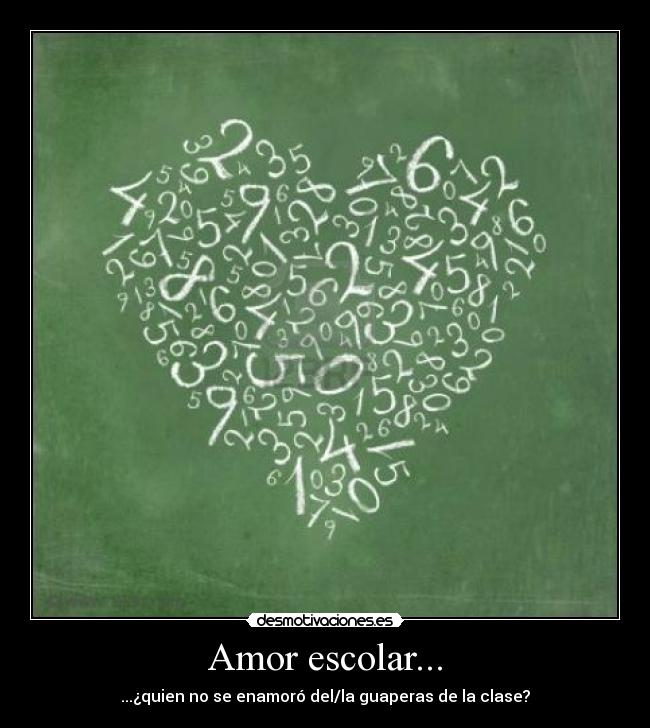 Amor escolar... - 