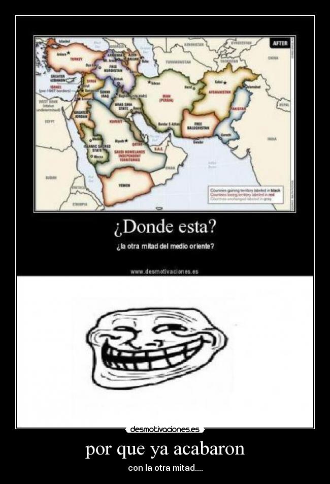 por que ya acabaron - con la otra mitad....