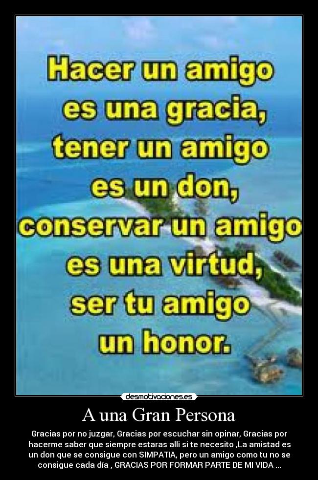 A una Gran Persona - 