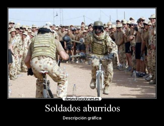 Soldados aburridos -