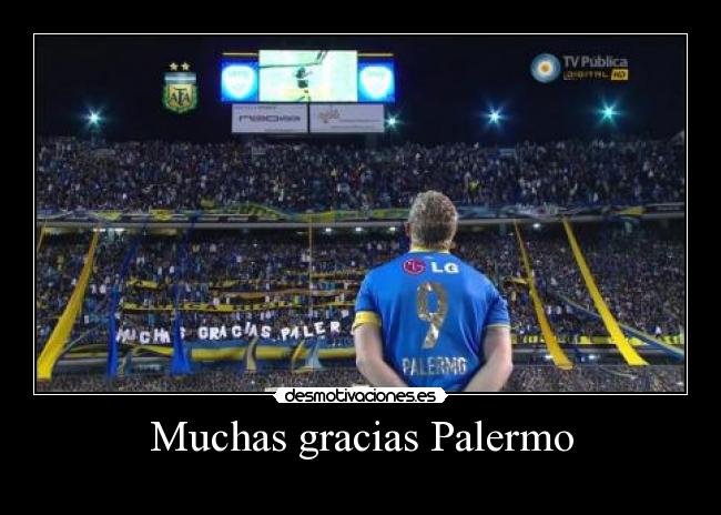 Muchas gracias Palermo -
