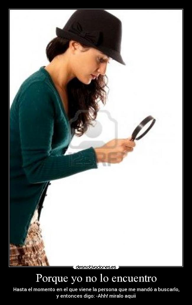 Porque yo no lo encuentro - 