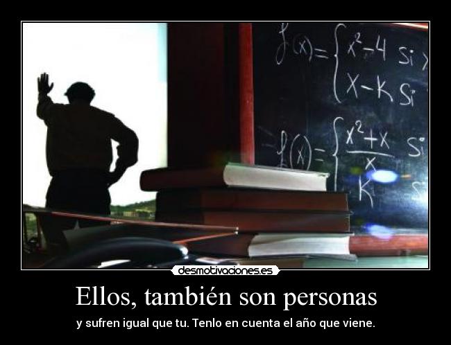 Ellos, también son personas - y sufren igual que tu. Tenlo en cuenta el año que viene.